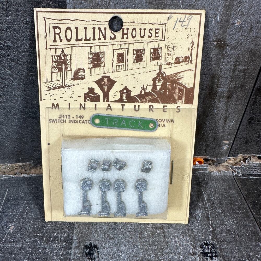 Rollin's House Miniatures HO Cast Metal Switch Indicators - 112-149